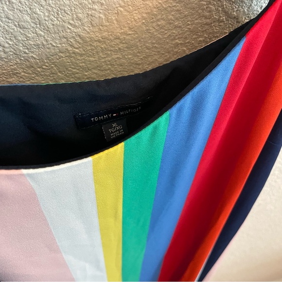 TOMMY HILFIGER colorful vertical stripe straps dress - Picture 2 of 4